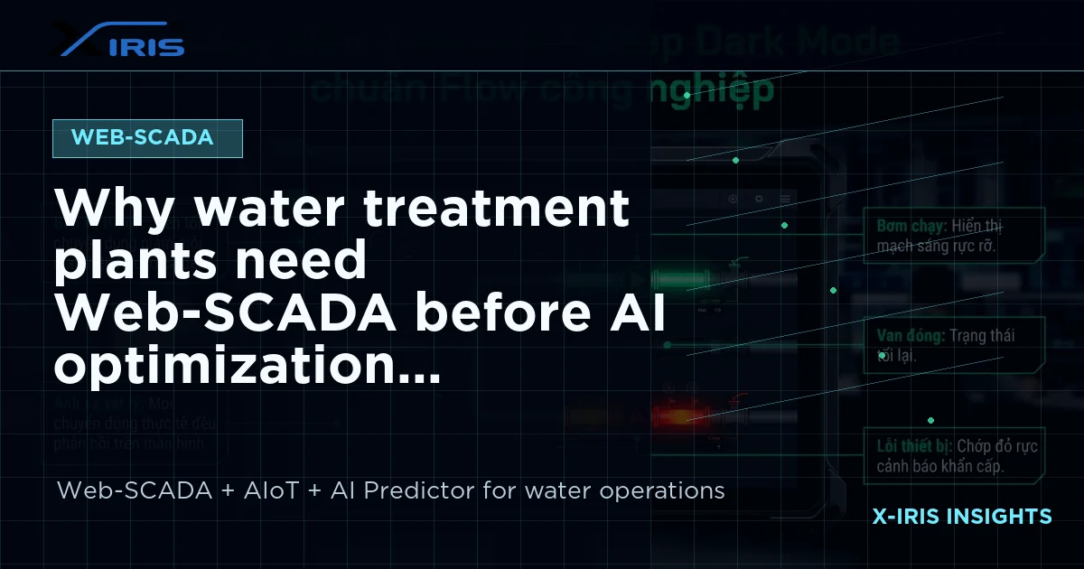 Why water treatment plants need Web-SCADA before AI optimization | X-IRIS Web-SCADA and AIoT water operations