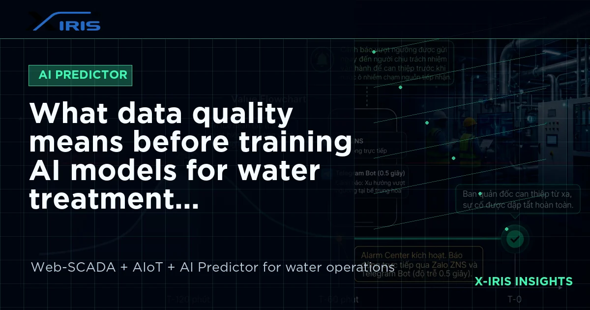 What data quality means before training AI models for water treatment