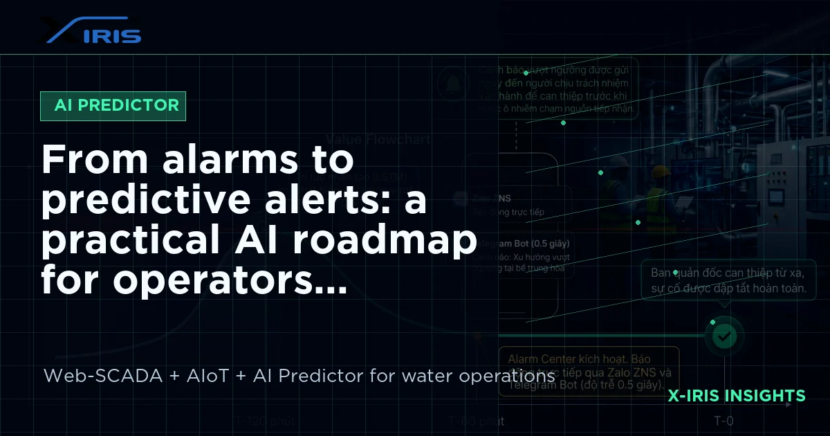 From alarms to predictive alerts: a practical AI roadmap for operators | X-IRIS Web-SCADA and AIoT water operations