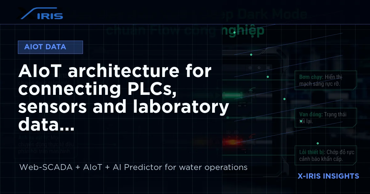 AIoT architecture for connecting PLCs, sensors and laboratory data
