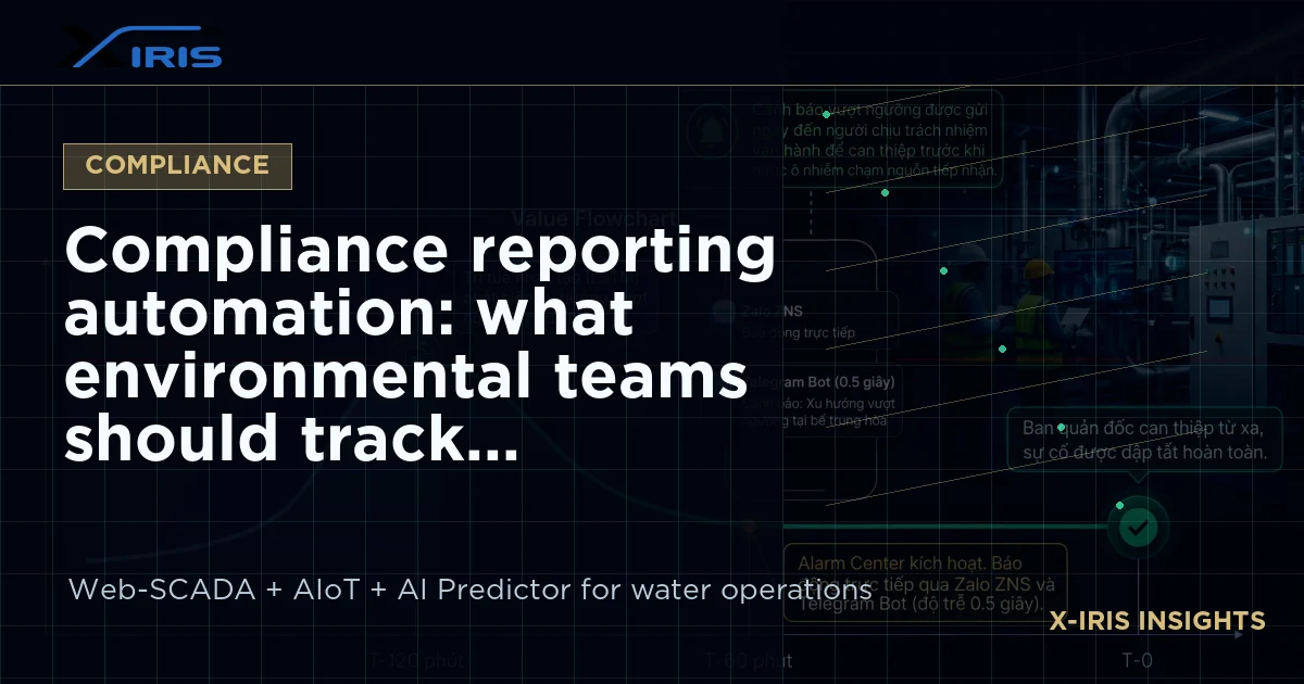 Compliance reporting automation: what environmental teams should track | X-IRIS Web-SCADA and AIoT water operations