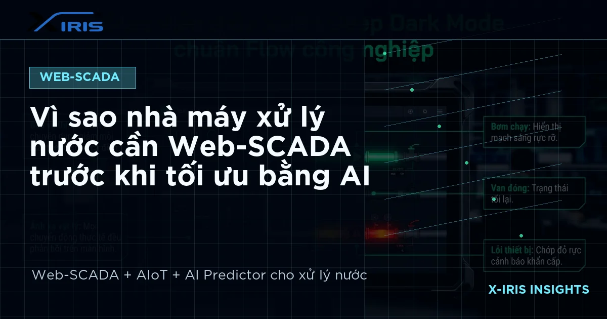 Vì sao nhà máy xử lý nước cần Web-SCADA trước khi tối ưu bằng AI