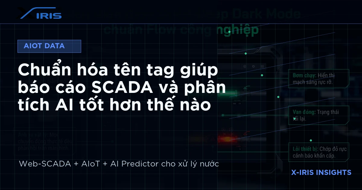 Chuẩn hóa tên tag giúp báo cáo SCADA và phân tích AI tốt hơn thế nào