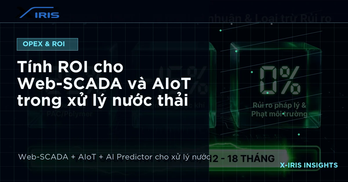 Tính ROI cho Web-SCADA và AIoT trong xử lý nước thải