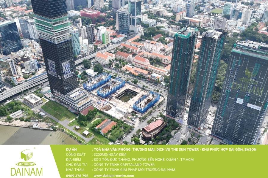 Hệ Thống Xử Lý Nước Thải The Sun Tower Ba Son Công Suất